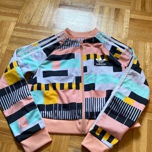 Spring zip up jacket. Adidas girls